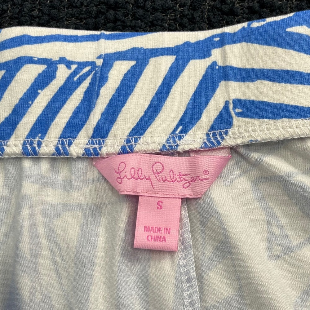 Lilly Pulitzer Nola Blue White Sailboat Maxi Skirt Small Yacht Sea Beach - Picture 3 of 6